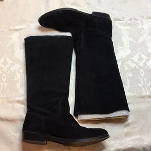 NINE WEST VINTAGE COLLECTION BLACK SUEDE BOOTS